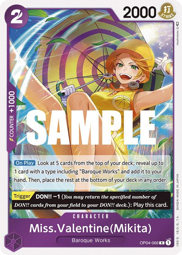 Miss.Valentine(Mikita) - Rare - One Piece Card Game