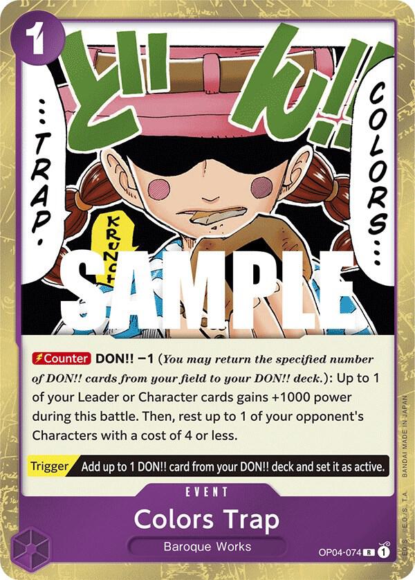 Colors Trap - Rare - One Piece Card Game