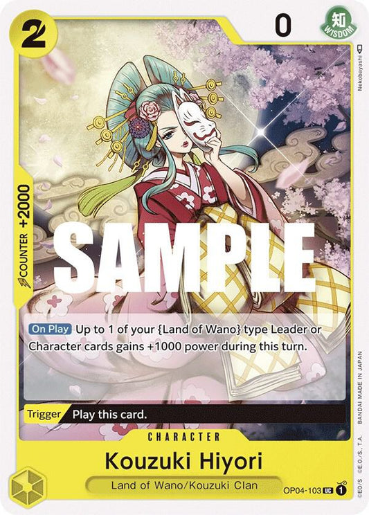 Kouzuki Hiyori - Uncommon - One Piece Card Game