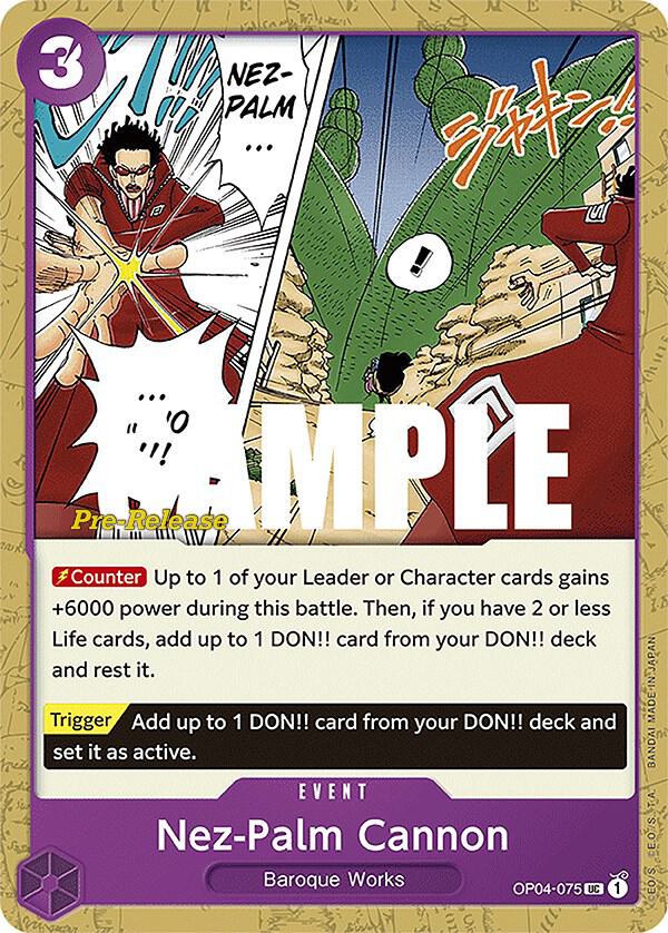 Nez-Palm Cannon - Uncommon - One Piece Card Game