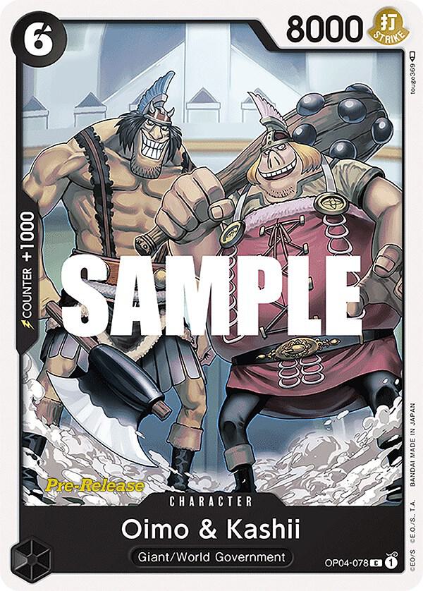 Oimo & Kashii - Common - One Piece Card Game