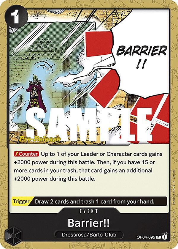 Barrier!! - Common - One Piece Card Game