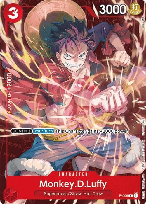 Monkey.D.Luffy - P-006 (Retail Promo) - Promo - One Piece Card Game