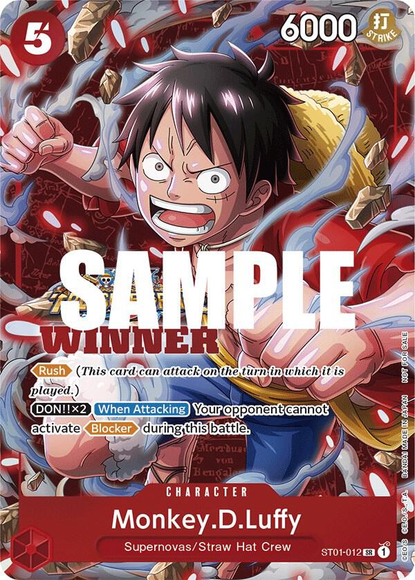 Monkey.D.Luffy (Winner Pack Vol. 5) - Super Rare - One Piece Card Game