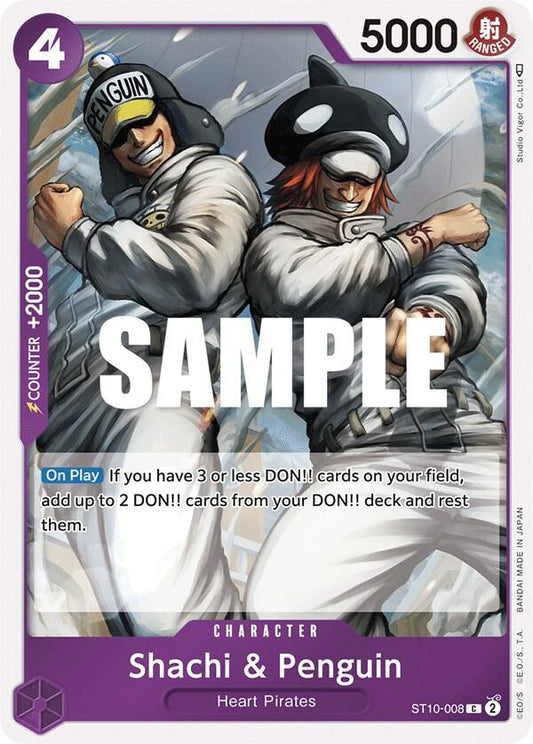 Shachi & Penguin - Common - One Piece Card Game