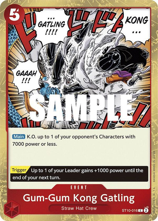 Gum-Gum Kong Gatling - Common - One Piece Card Game