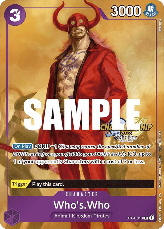 Who's.Who (CS 2023 Celebration Pack) - Common - One Piece Card Game