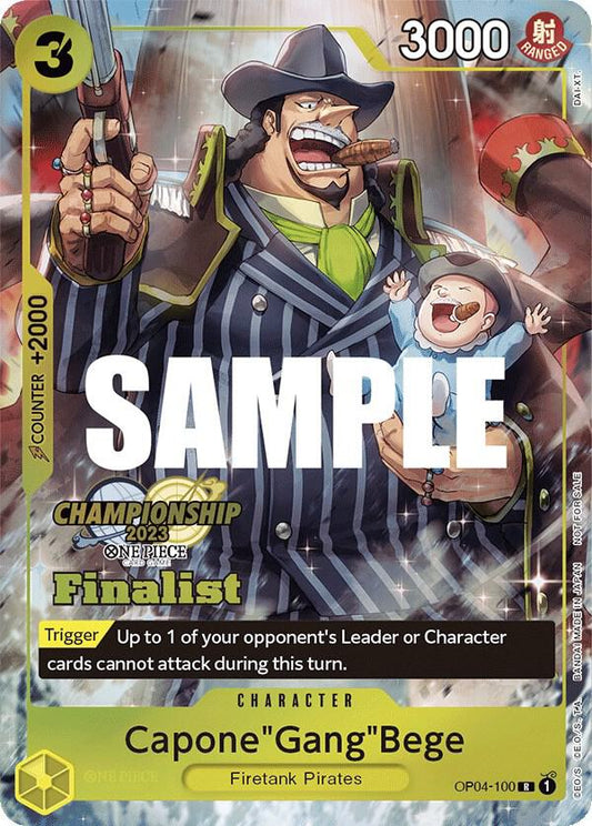 Capone""Gang""Bege (CS 2023 Top Players Pack) [Finalist] - Rare - One Piece Card Game