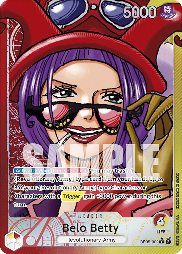 Belo Betty (002) (Alternate Art) - Leader - One Piece Card Game