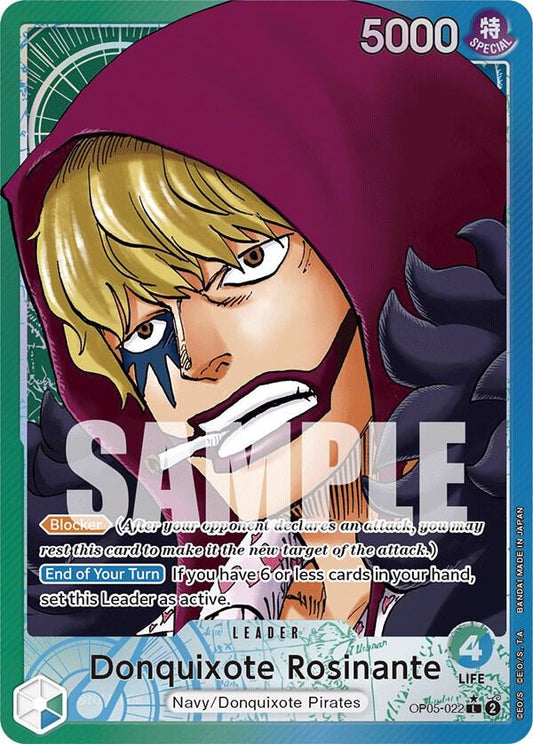 Donquixote Rosinante (022) (Alternate Art) - Leader - One Piece Card Game