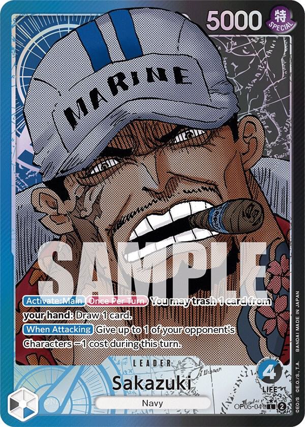 Sakazuki (Alternate Art) - Leader - One Piece Card Game