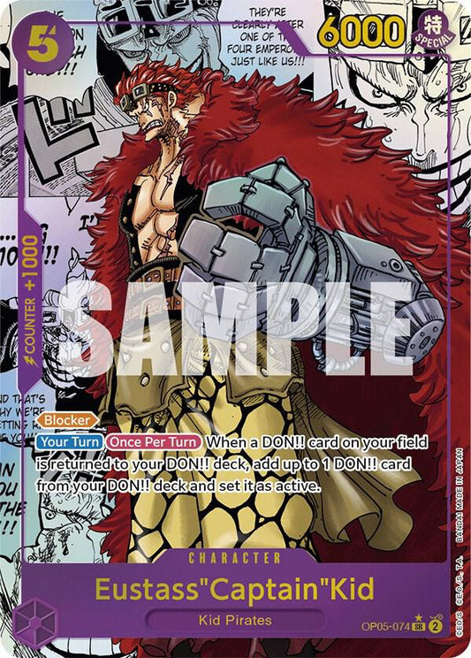 Eustass"Captain"Kid (Alternate Art) (Manga) - Super Rare - One Piece Card Game