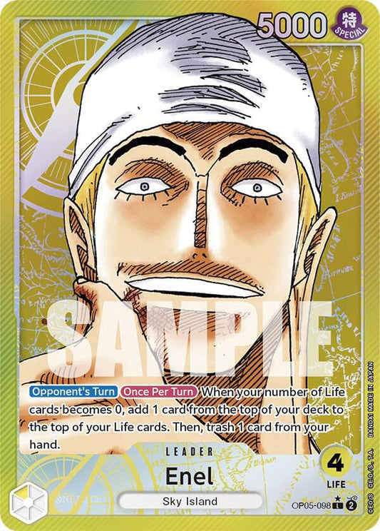 Enel (098) (Alternate Art) - Leader - One Piece Card Game