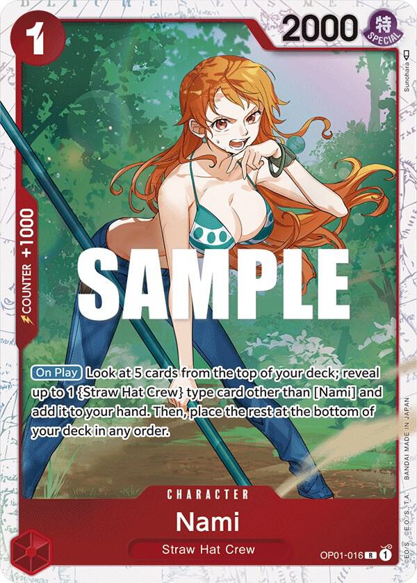 Nami - OP01-016 (Ultra Deck: The Three Captains) - Rare - One Piece Card Game