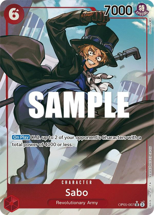 Sabo (007) (Alternate Art) - Super Rare - One Piece Card Game