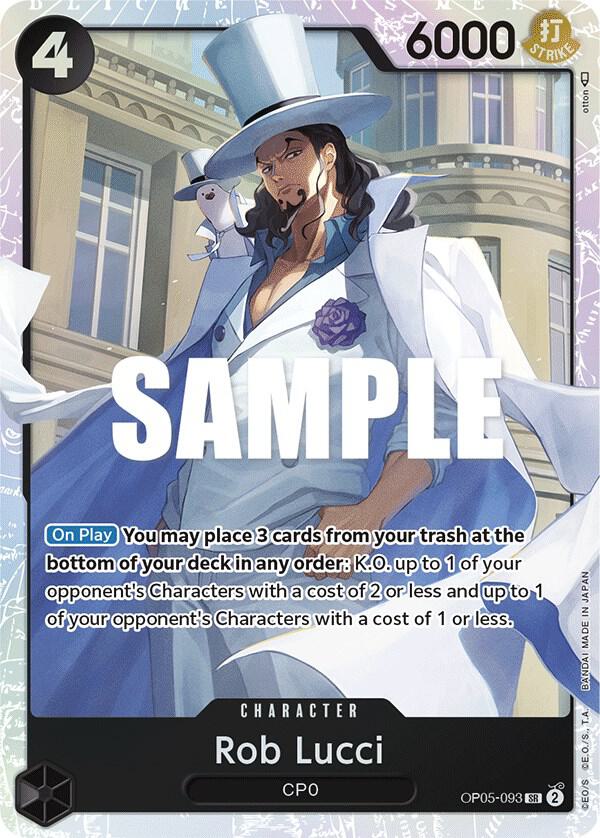 Rob Lucci (093) - Super Rare - One Piece Card Game