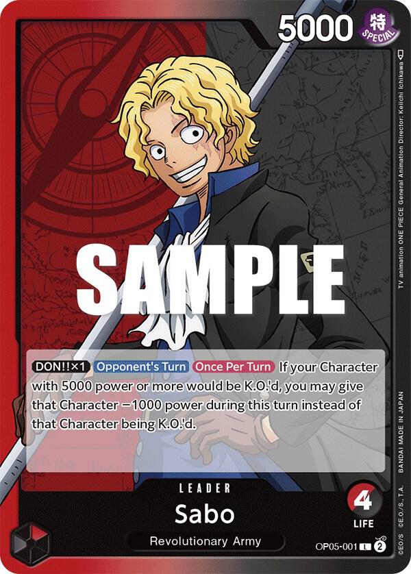 Sabo (001) - Leader - One Piece Card Game