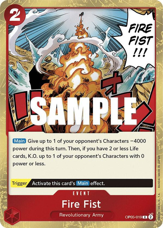 Fire Fist - Rare - One Piece Card Game