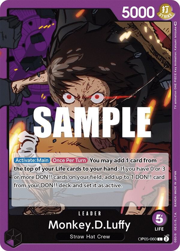 Monkey.D.Luffy (060) - Leader - One Piece Card Game