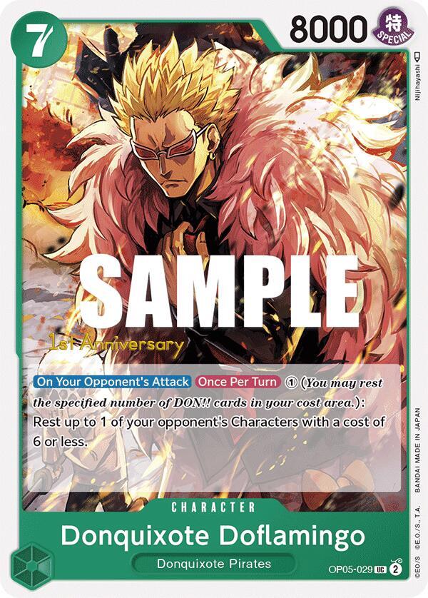 Donquixote Doflamingo (029) - Uncommon - One Piece Card Game