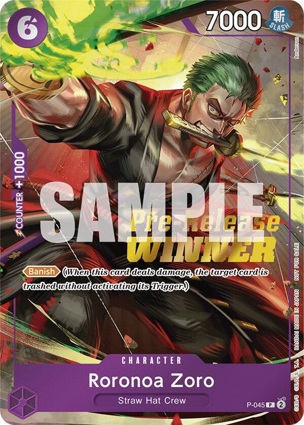 Roronoa Zoro (OP-06 Pre-Release Tournament) [Winner] - Promo - One Piece Card Game