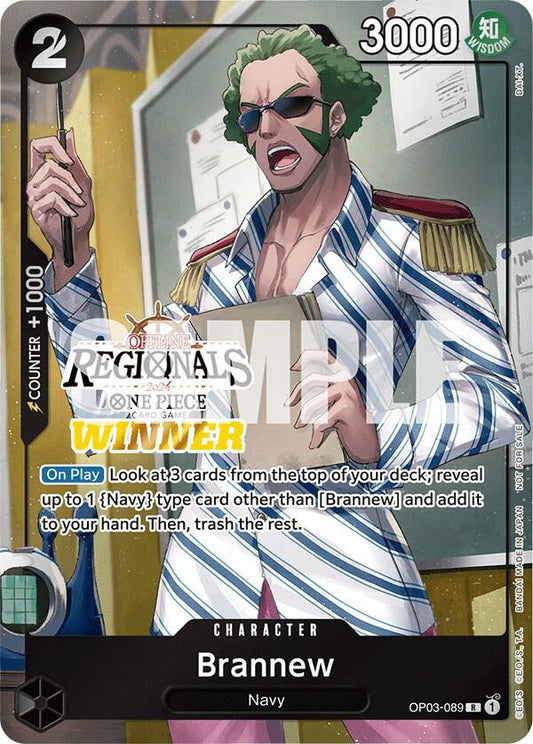 Brannew (Offline Regional 2024) [Winner] - Rare - One Piece Card Game