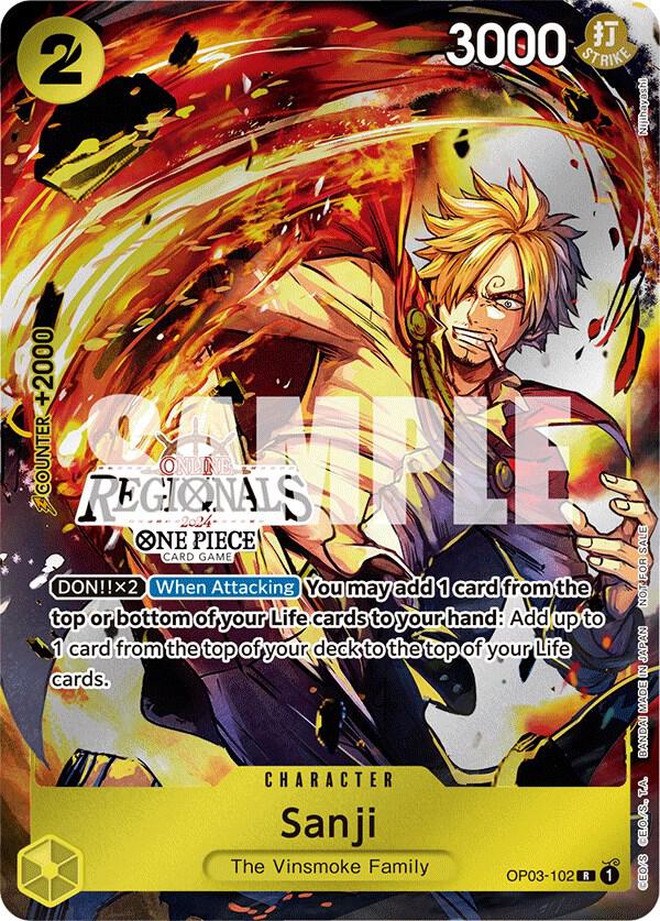 Sanji (Online Regional 2024) [Participant] - Rare - One Piece Card Game