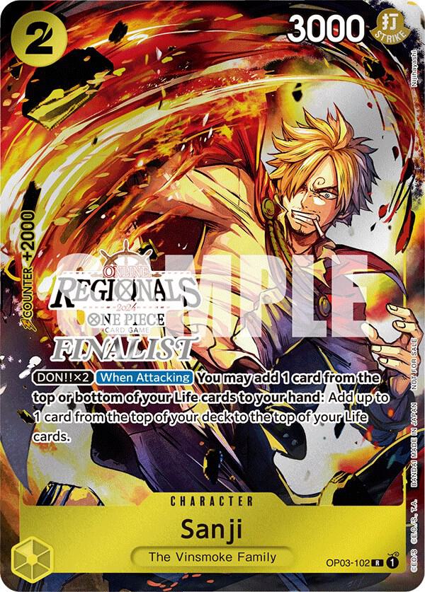 Sanji (Online Regional 2024) [Finalist] - Rare - One Piece Card Game