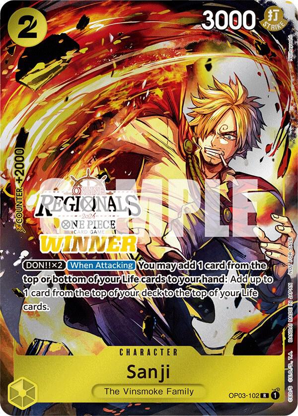 Sanji (Online Regional 2024) [Winner] - Rare - One Piece Card Game