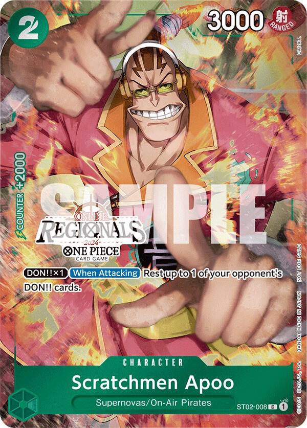 Scratchmen Apoo (Online Regional 2024) [Participant] - Common - One Piece Card Game