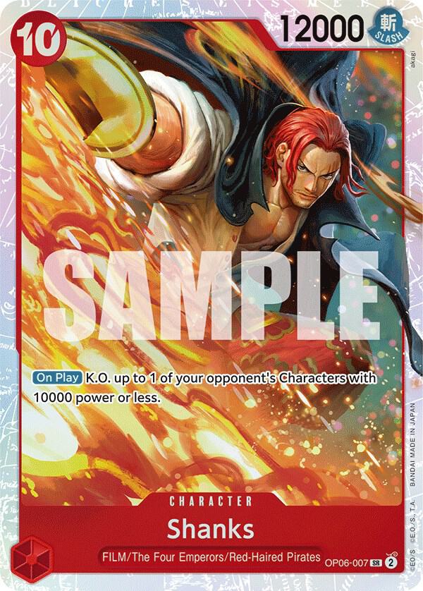 Shanks - Super Rare - One Piece Card Game