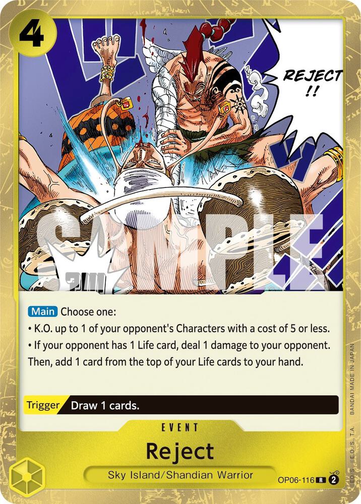 Reject - Rare - One Piece Card Game