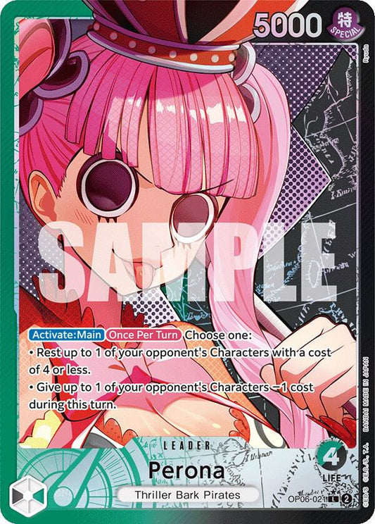 Perona (021) (Alternate Art) - Leader - One Piece Card Game