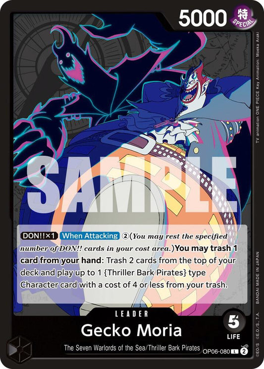 Gecko Moria (080) - Leader - One Piece Card Game