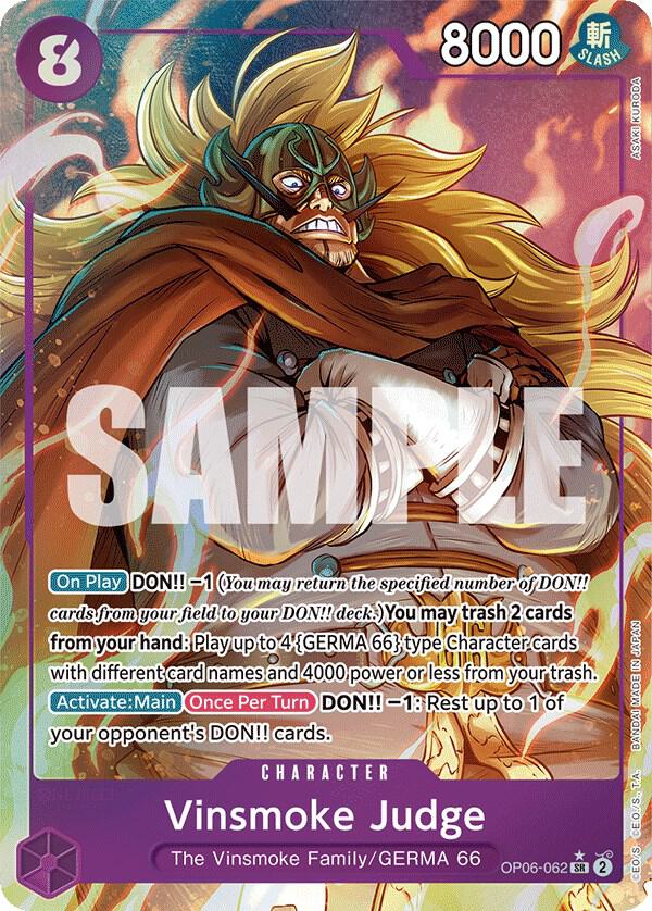 Vinsmoke Judge (Alternate Art) - Super Rare - One Piece Card Game