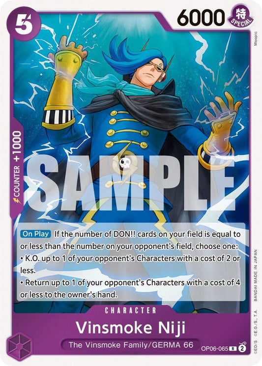 Vinsmoke Niji (065) (Rare) - One Piece TCG