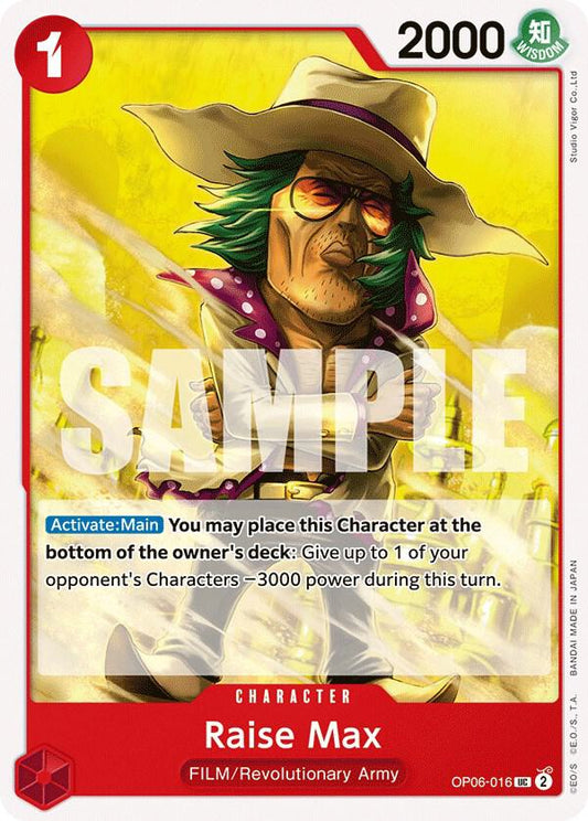 Raise Max - Uncommon - One Piece Card Game