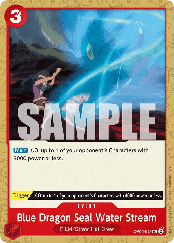 Blue Dragon Seal Water Stream (Uncommon) - One Piece TCG