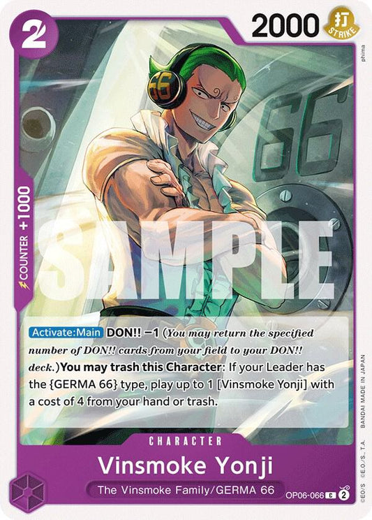 Vinsmoke Yonji (066) (Common) - One Piece TCG