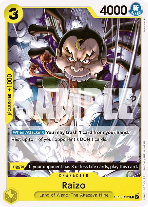 Raizo - Common - One Piece Card Game