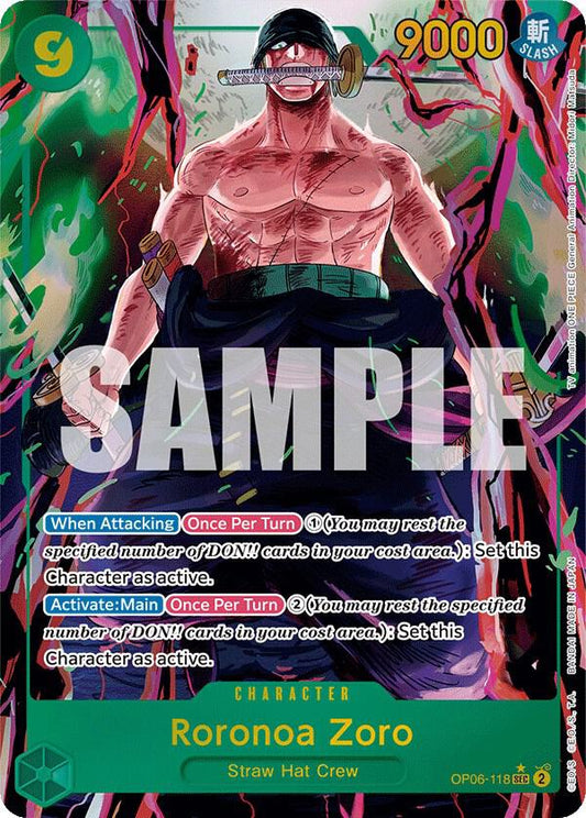 Roronoa Zoro (Alternate Art) (Secret Rare) - One Piece TCG