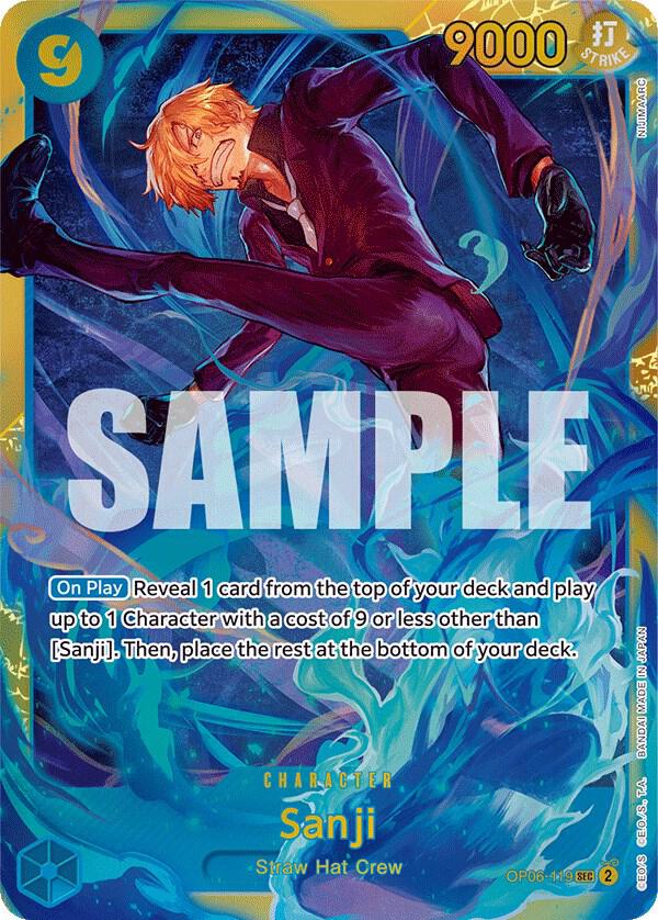 Sanji - Secret Rare - One Piece Card Game