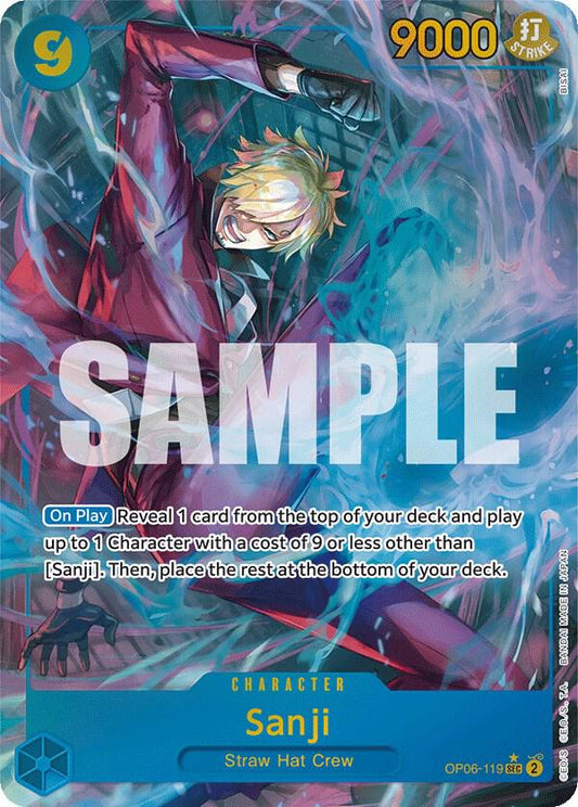 Sanji (Alternate Art) - Secret Rare - One Piece Card Game