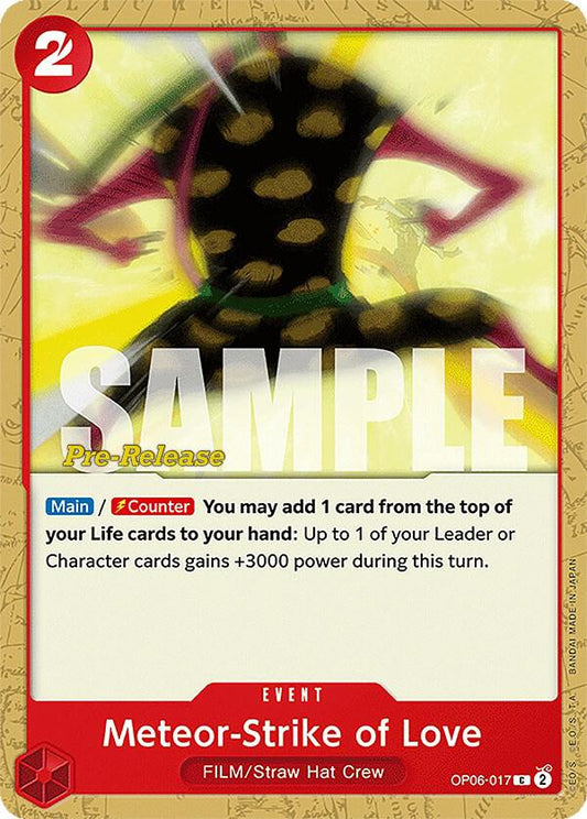 Meteor-Strike of Love - Common - One Piece Card Game
