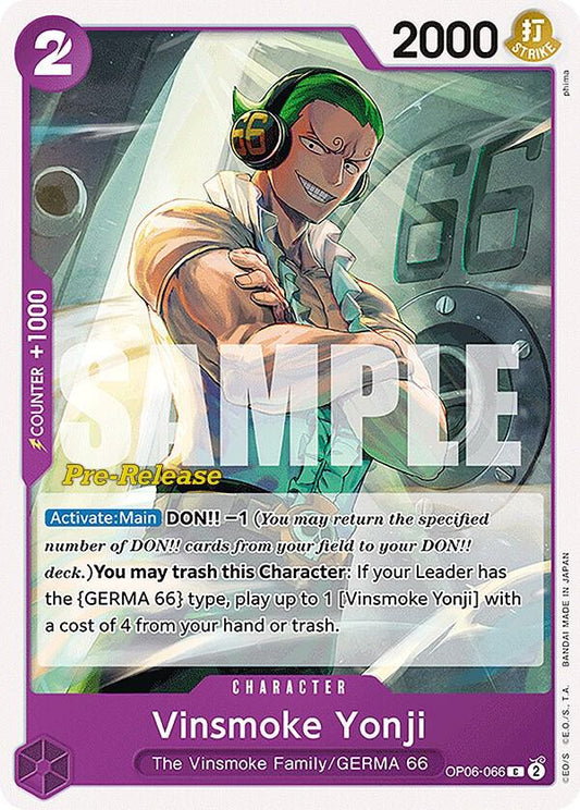 Vinsmoke Yonji (066) (Common) - One Piece TCG