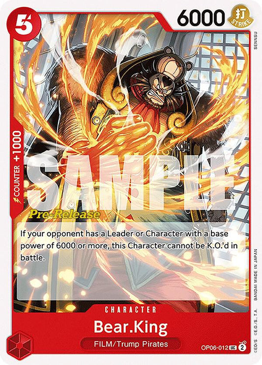 Bear.King - Uncommon - One Piece Card Game