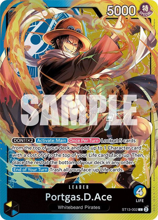 Portgas.D.Ace (002) - Leader - One Piece Card Game