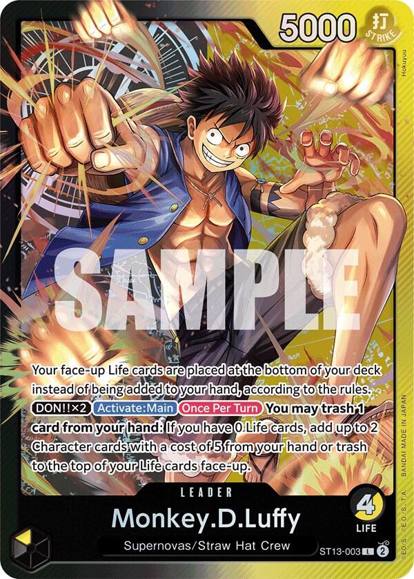 Monkey.D.Luffy (003) (Leader) - One Piece TCG