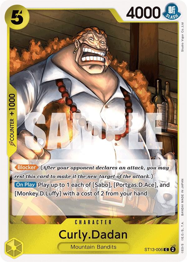 Curly.Dadan (Common) - One Piece TCG