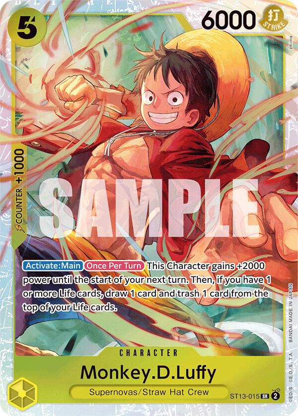 Monkey.D.Luffy (015) (Super Rare) - One Piece TCG